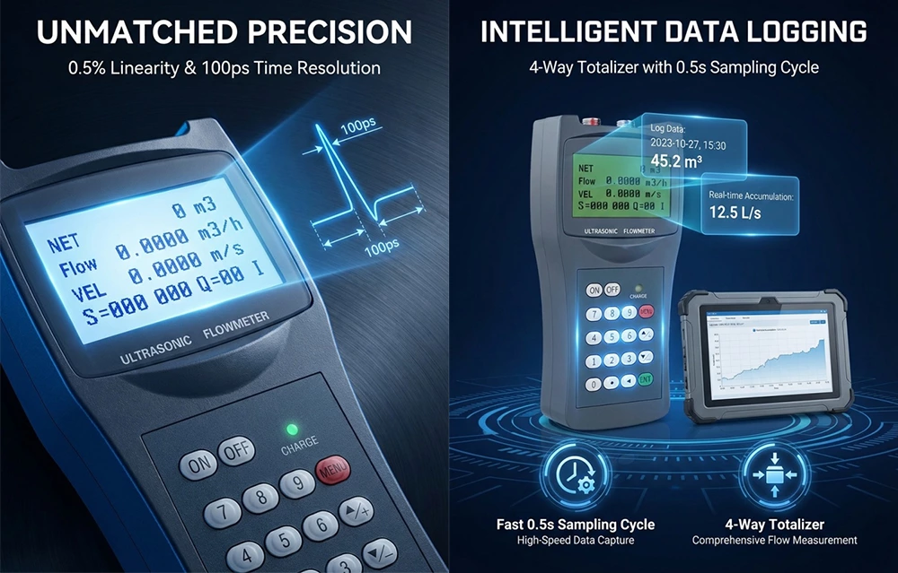 FK-2100H Handheld Ultrasonic Flow Meter