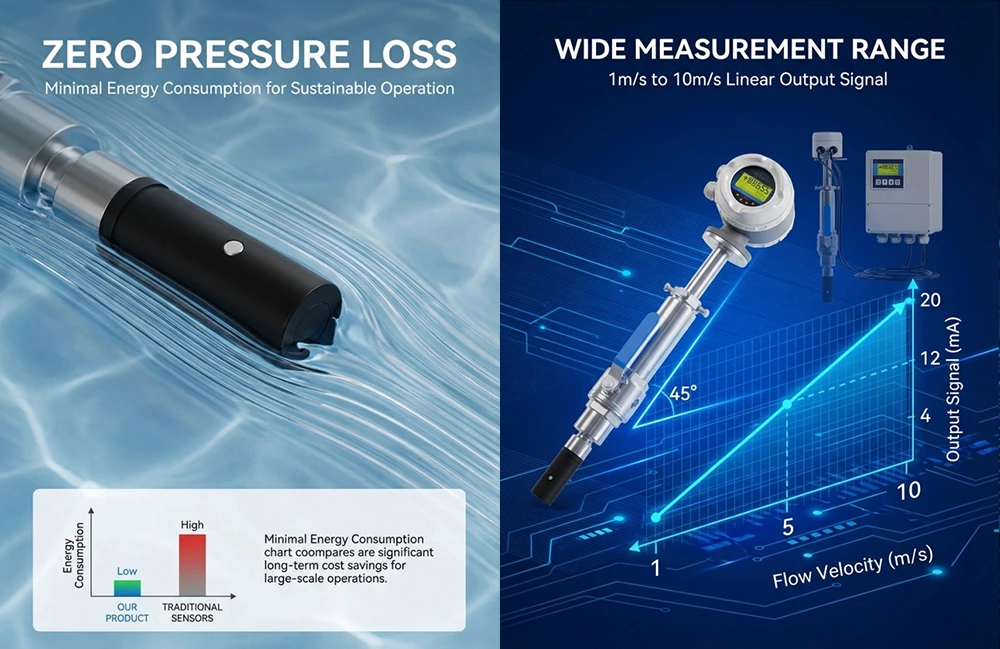 FK-LDGC Insertion type Electromagnetic Flow Meter